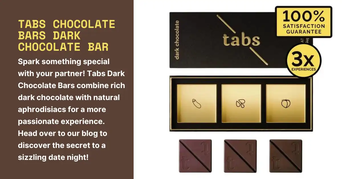 Tabs Chocolate Bars Dark Chocolate Bar for couples.